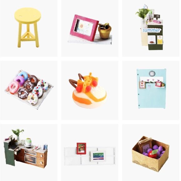 Robotime DIY House Ice Cream Station Furniture Miniature Wooden Dollhouse - Picture 3 of 6